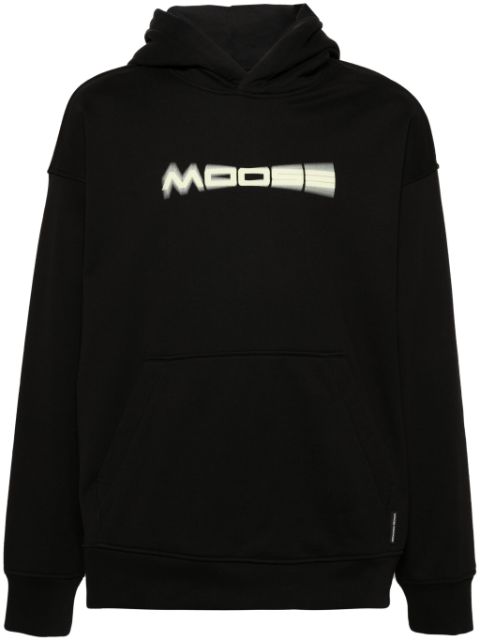 Moose Knuckles logo-print cotton hoodie