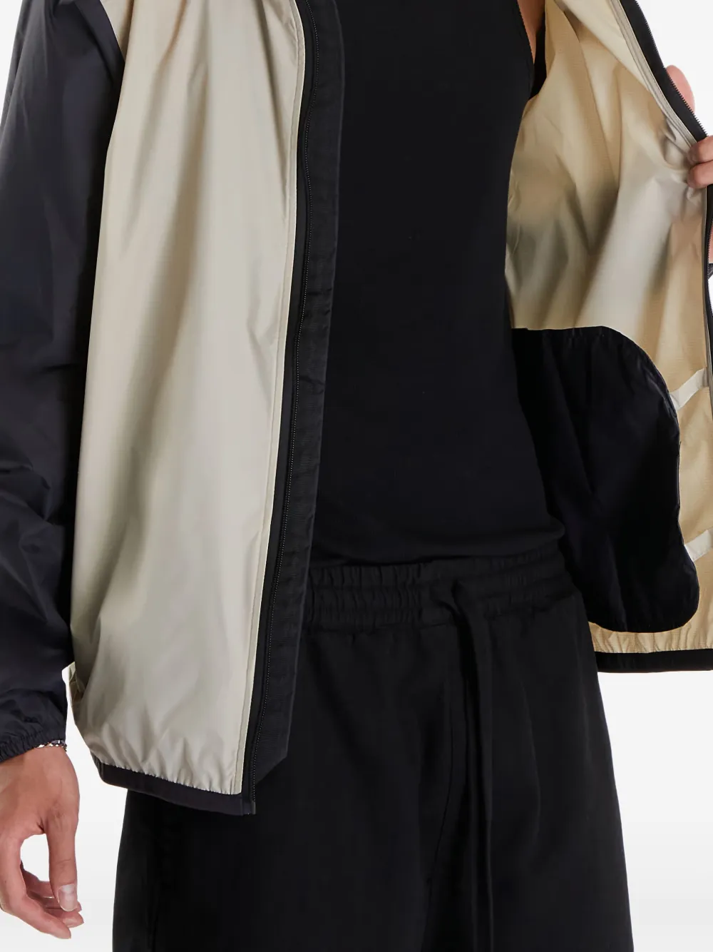 Comme Des Garçons Play x K-Way Claude jack met capuchon Beige