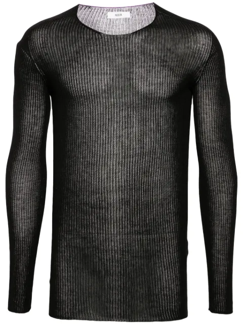 Rier ribbed-knit silk jumper
