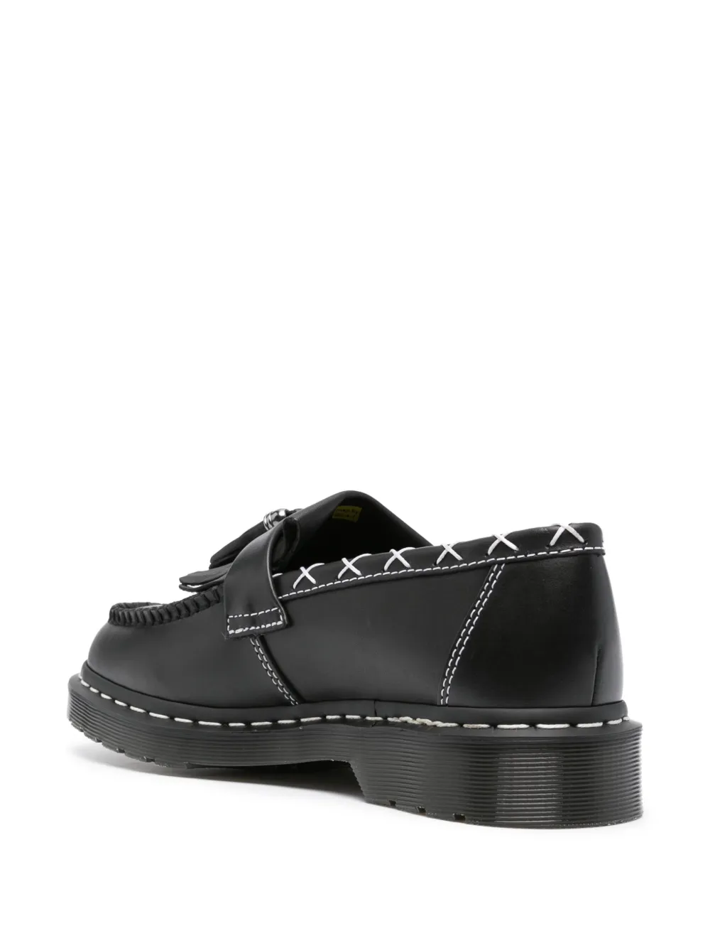 Shop Dr. Martens' Adrian Leather Loafers In Black