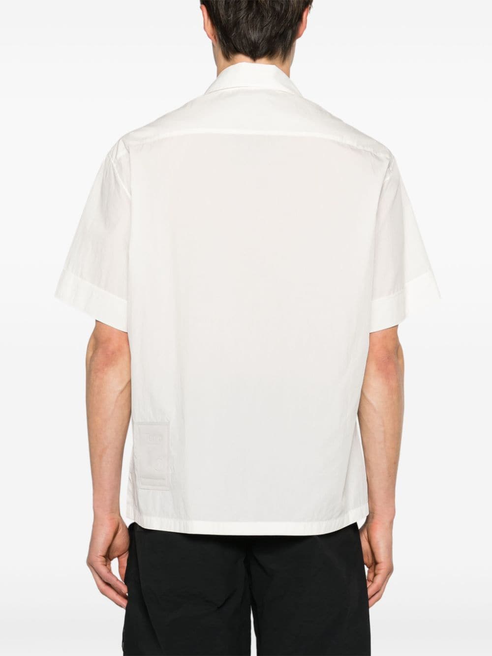 Shop Ten C Buttoned Short-sleeve Shirt In White