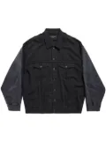 Balenciaga Tape Type oversize hybrid jacket - Black