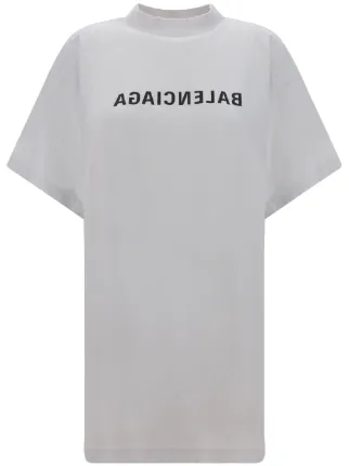 Balenciaga Mirror Balenciaga Distressed Cotton T shirt White FARFETCH