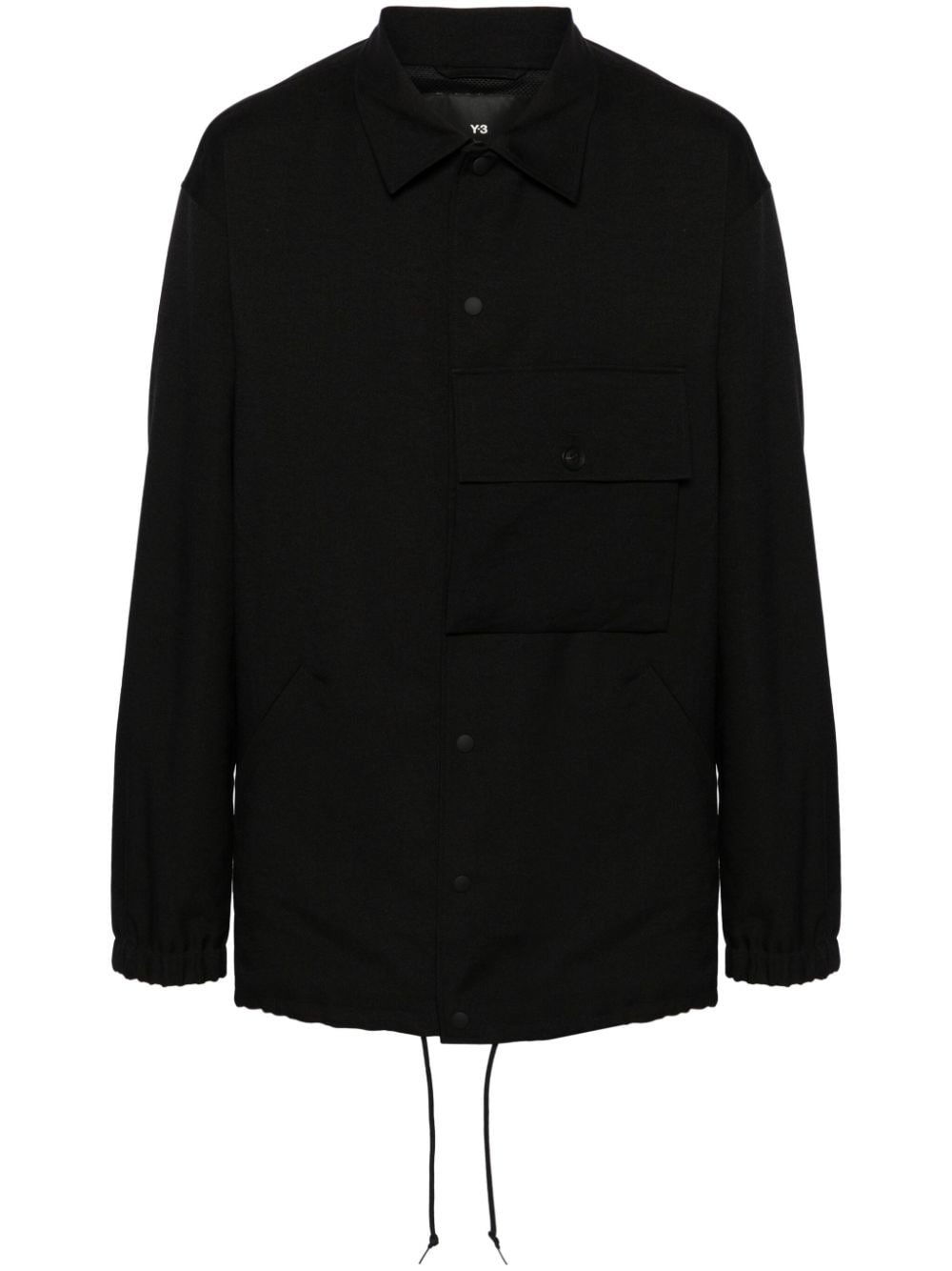 Y-3 Sport Uniform Coach Shirt Jacket In Black