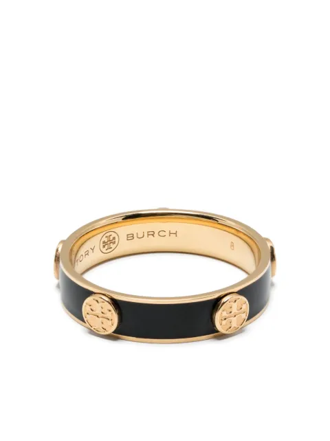 Tory Burch خاتم بنقش مونوغرام وطلاء لامع