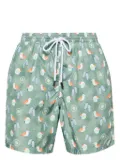 Barba graphic-print swim shorts - Green