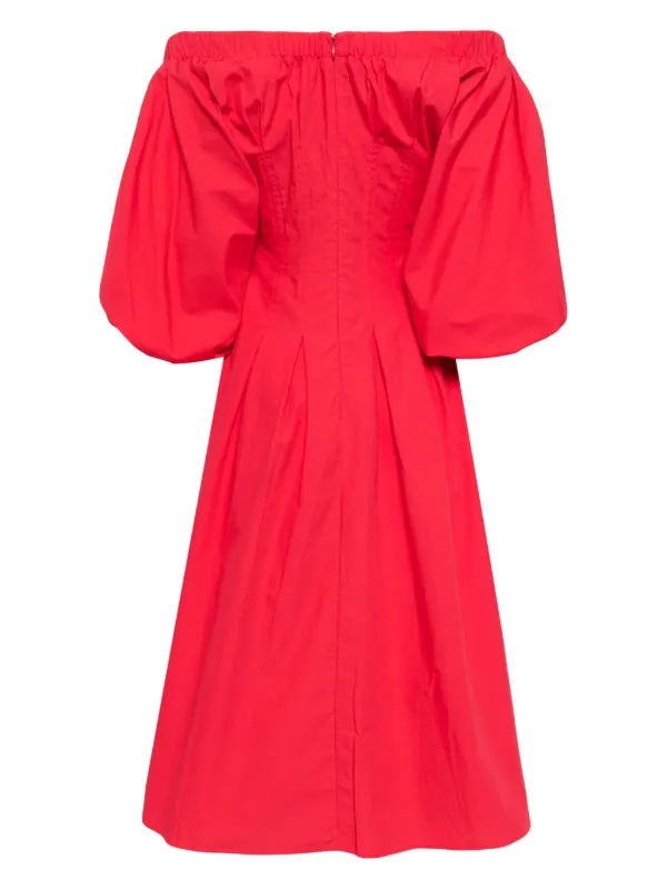 knee length dresses for ladies Ceres Organic Cotton Midi Dress Black  TOVE Studio