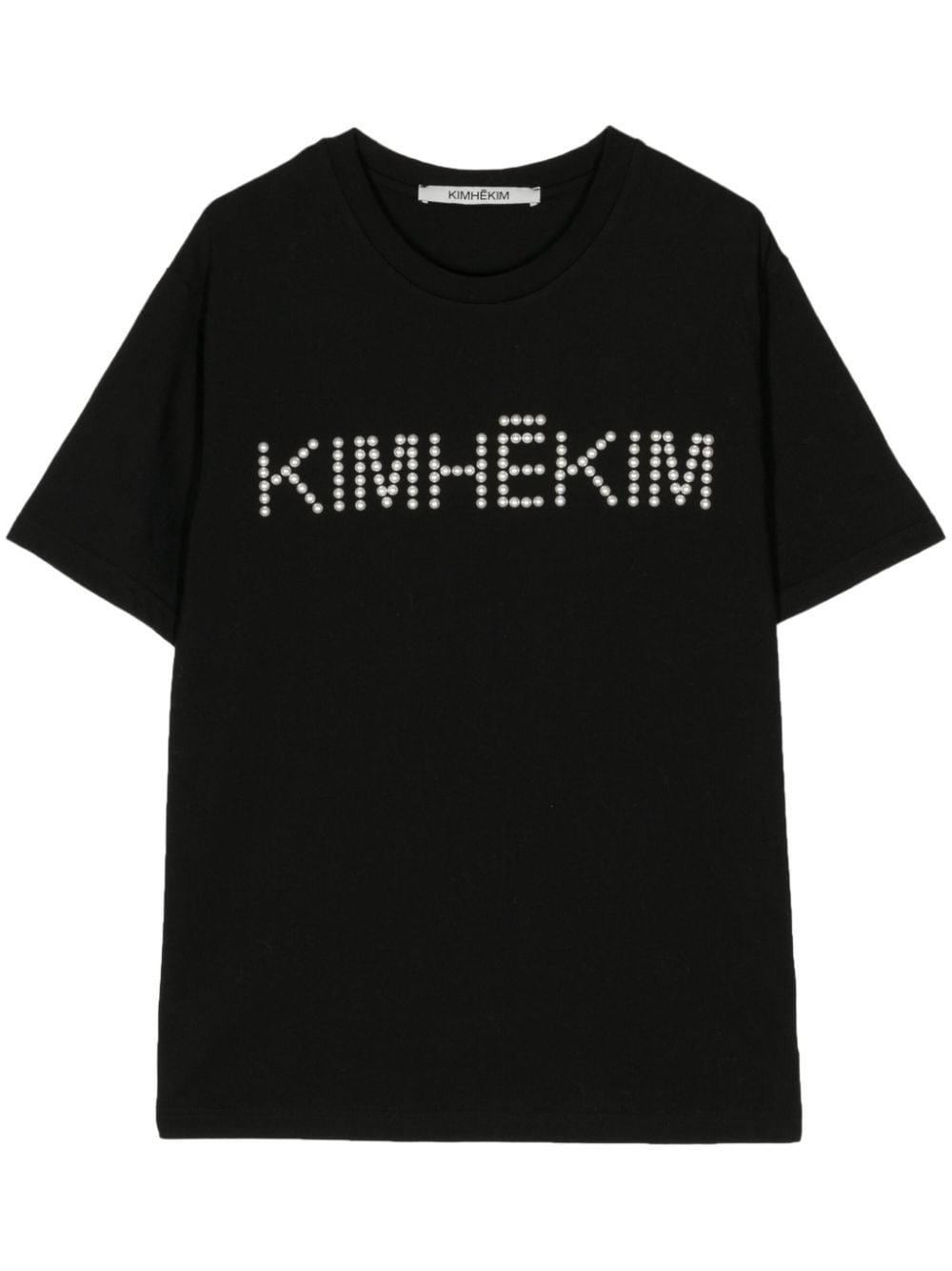 Kimhekim T-shirt verfraaid met parels Zwart