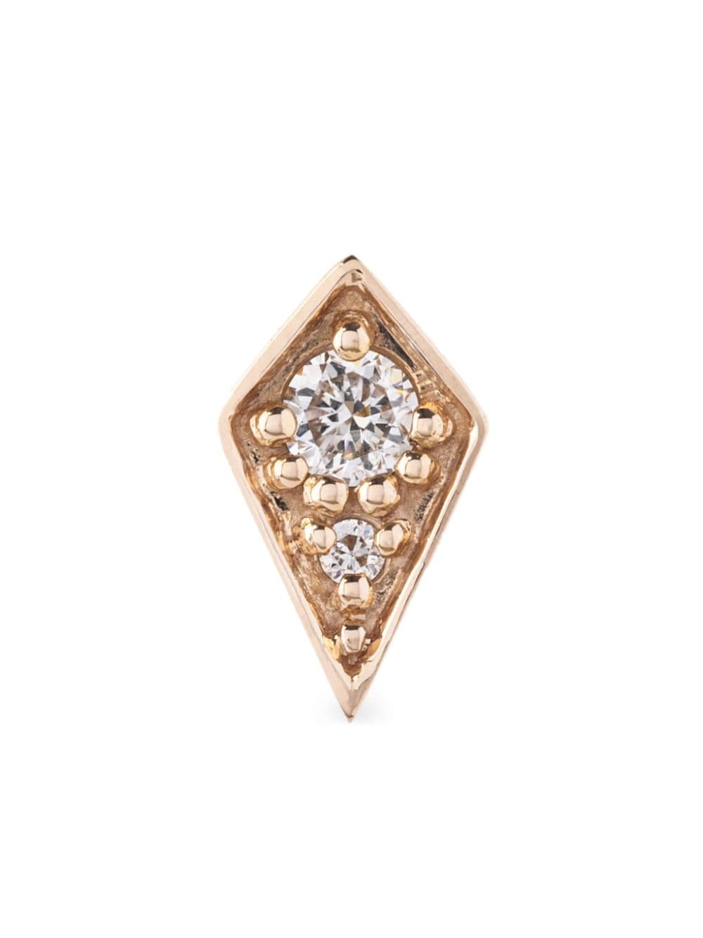 18kt rose gold Stairway diamond piercing