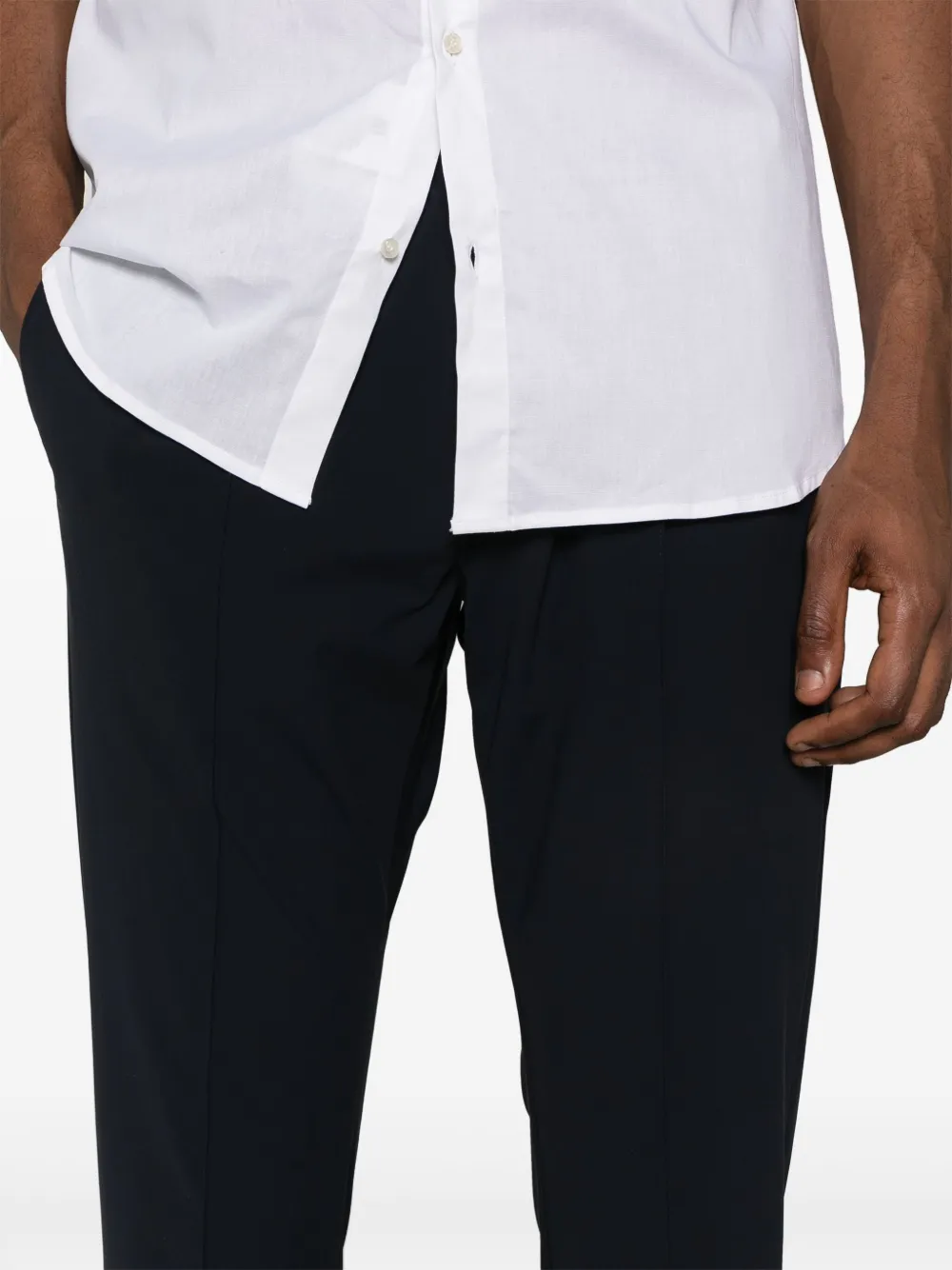 Pmd Berry Drawstring Trousers In Blue