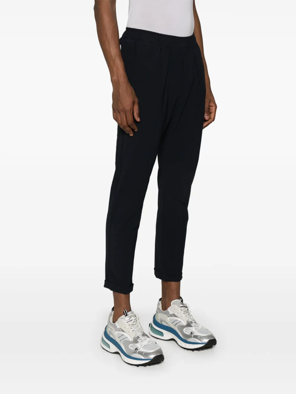 Pmd Berry Drawstring Trousers In Blue