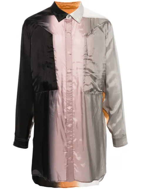 Rick Owens Larry Fogpocket ombré shirt