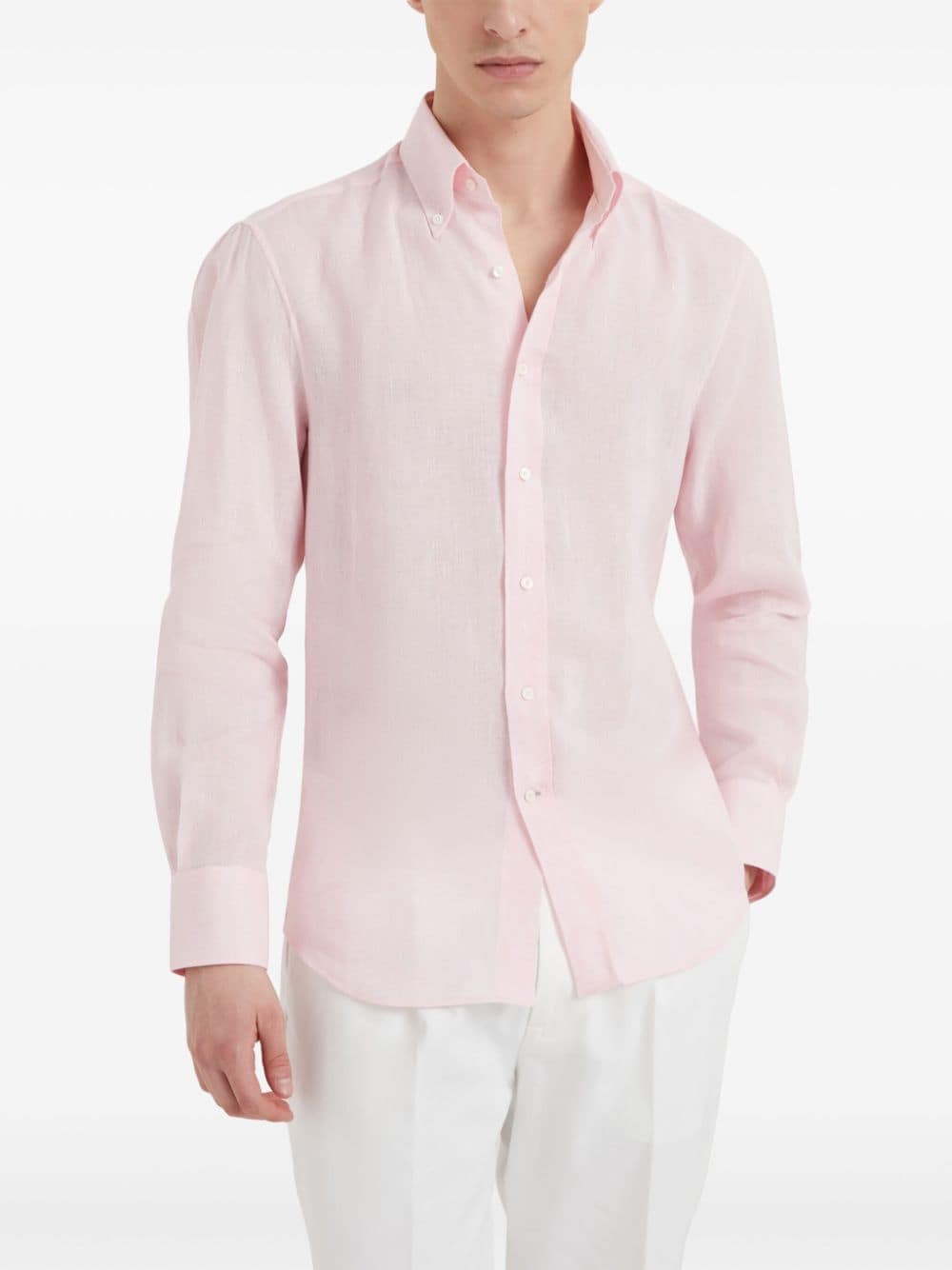 Brunello Cucinelli Linnen overhemd Roze