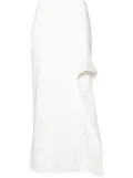 V:PM ATELIER Lynn floral-embroidered pencil skirt - White