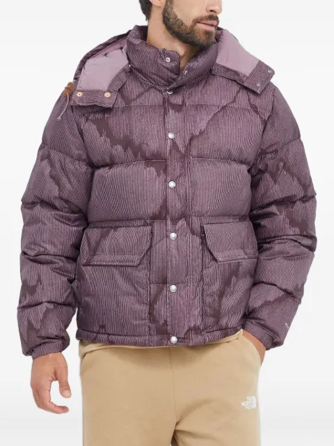 The North Face striped padded jacket