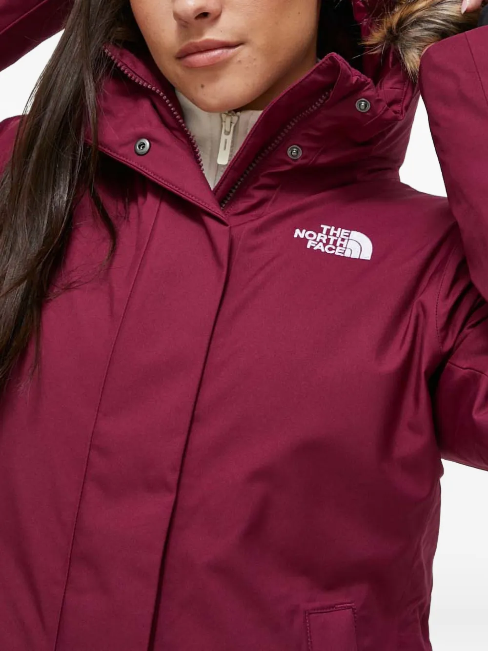 The North Face Artic parka Rood
