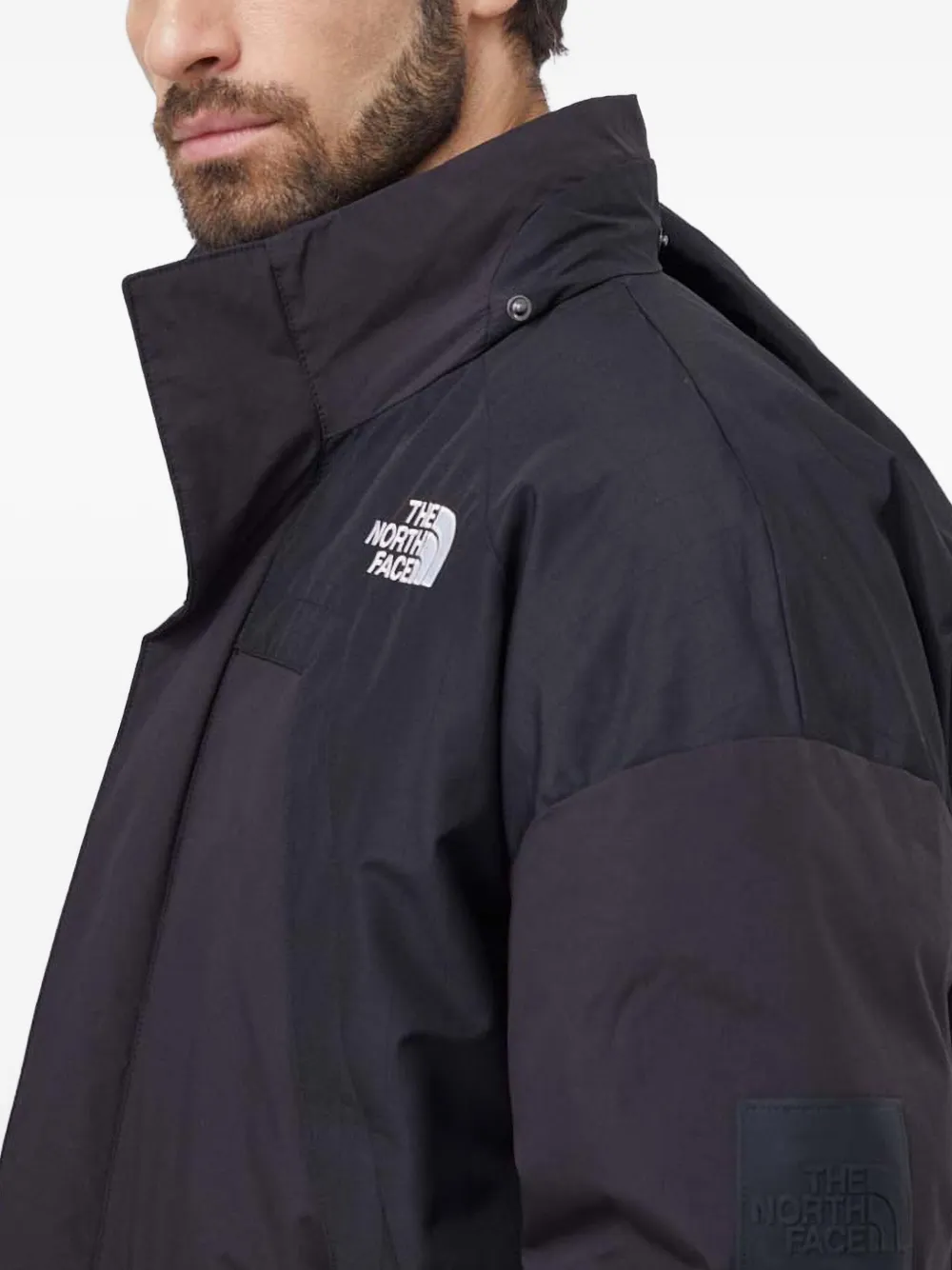The North Face Gewatteerd jack met capuchon Zwart
