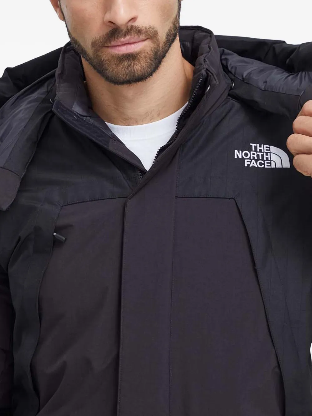The North Face Gewatteerd jack met capuchon Zwart