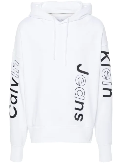 Hoodie en coton à logo brodé - Calvin Klein - Modalova