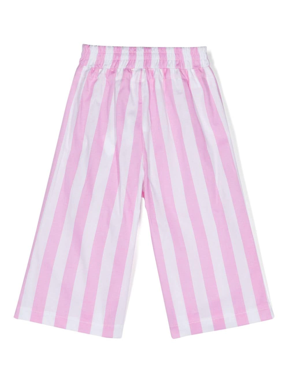 Shop Miss Grant Striped Straight Trousers In Pink