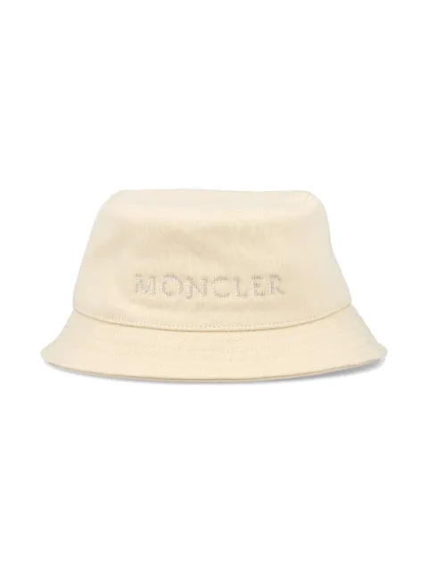 Moncler Enfant gorro de pescador con logo bordado