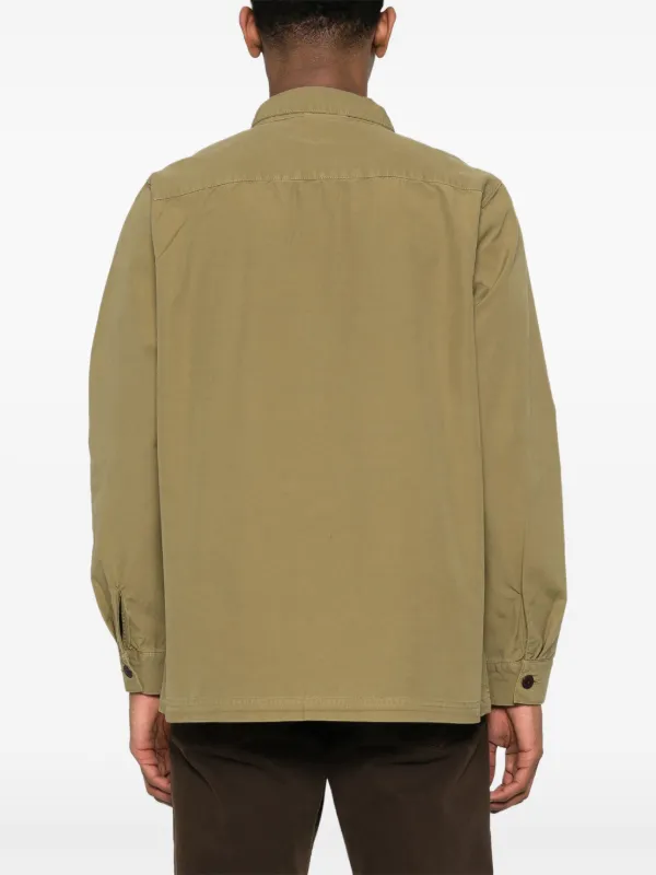 Barbour Harris Cotton Shirt Jacket Green FARFETCH IN