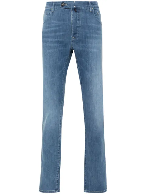 Incotex jeans ajustados con parche del logo