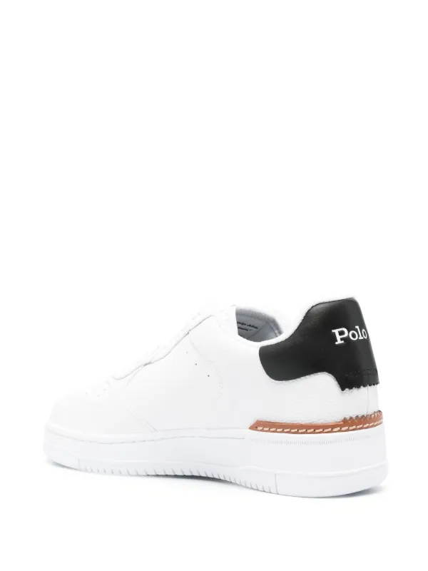 Polo Ralph Lauren Polo Pony Leather Sneakers White FARFETCH UK