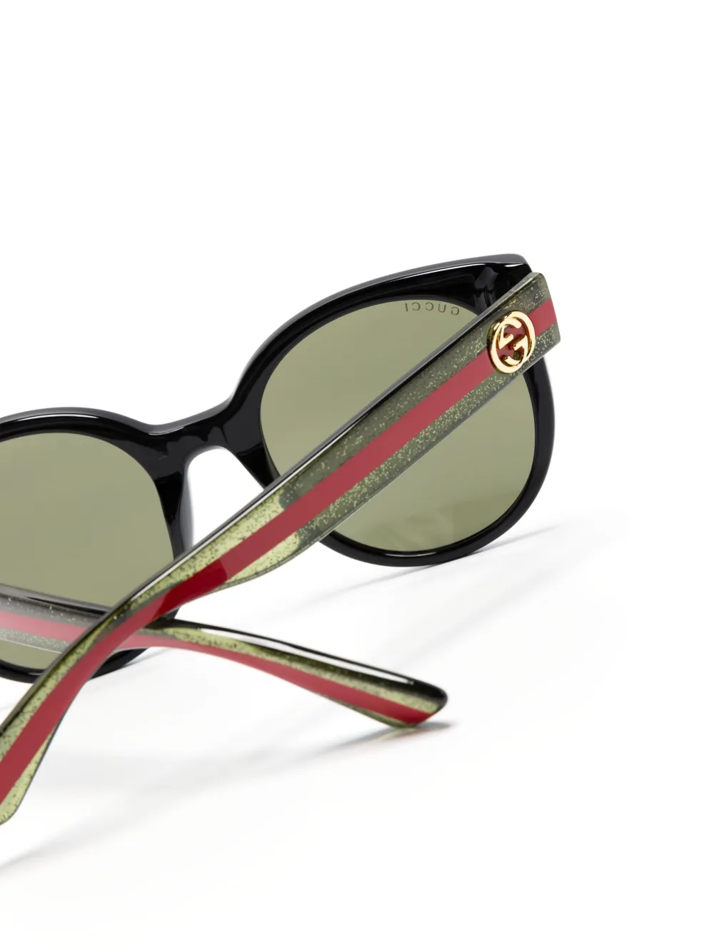 Gucci Round-frame Sunglasses In Green