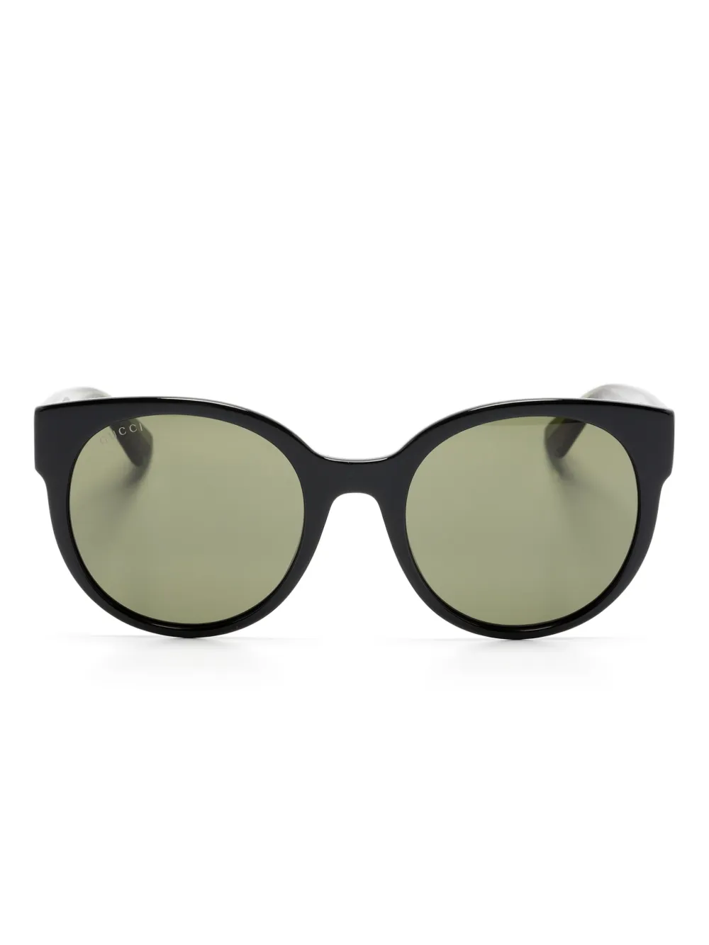 Gucci Round-frame Sunglasses In Green