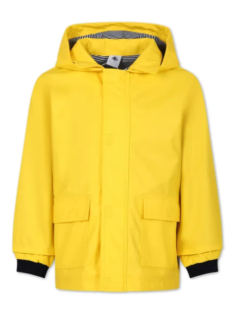 Petit Bateau hooded water-resistant raincoat