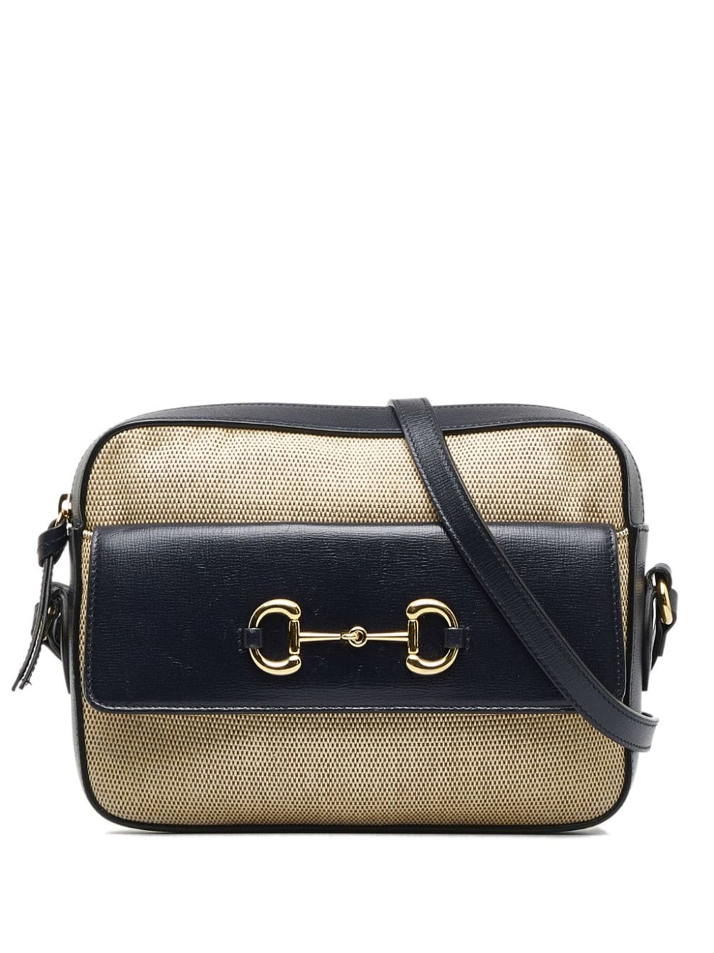 Pre-owned Gucci 2000-2015 1955 Horsebit Camera Bag In Black