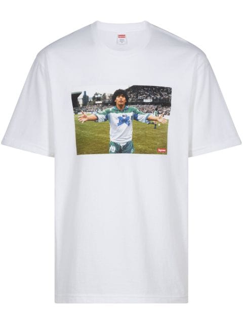 Supreme Maradona T-Shirt mit Foto-Print