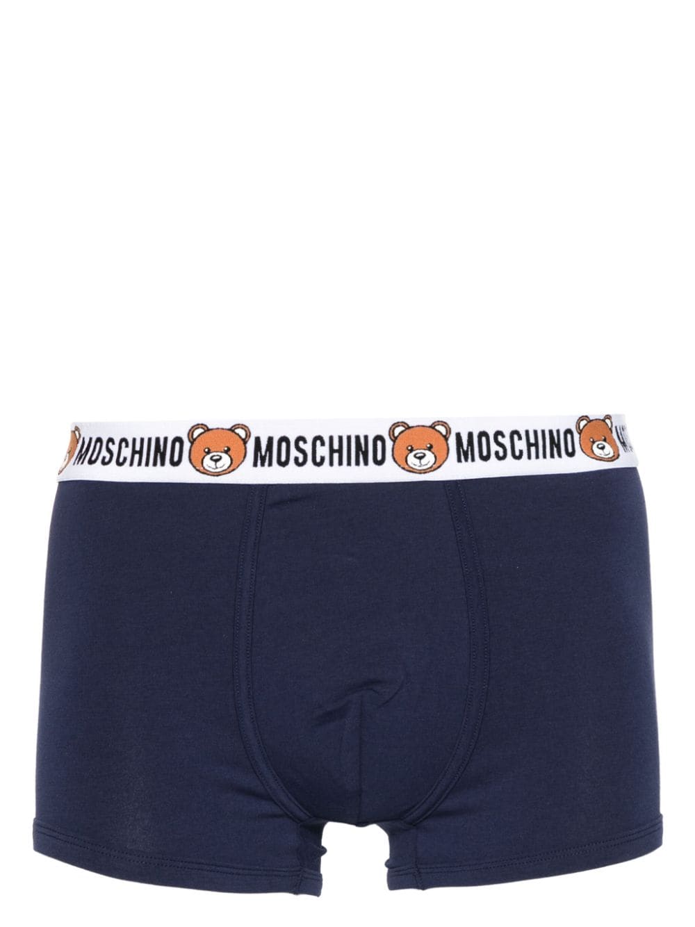 Shop Moschino Teddy Bear-motif Boxers (pack Of Two) In Blue