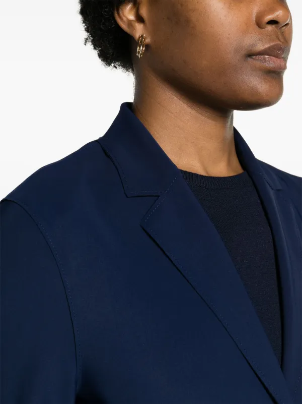 スーツ HARRIS WHARF LONDON Women Suit Jackets A3502MRARA01 Dark Blu Harris Wharf London single-breasted Scuba Coat | Blue | FARFETCH