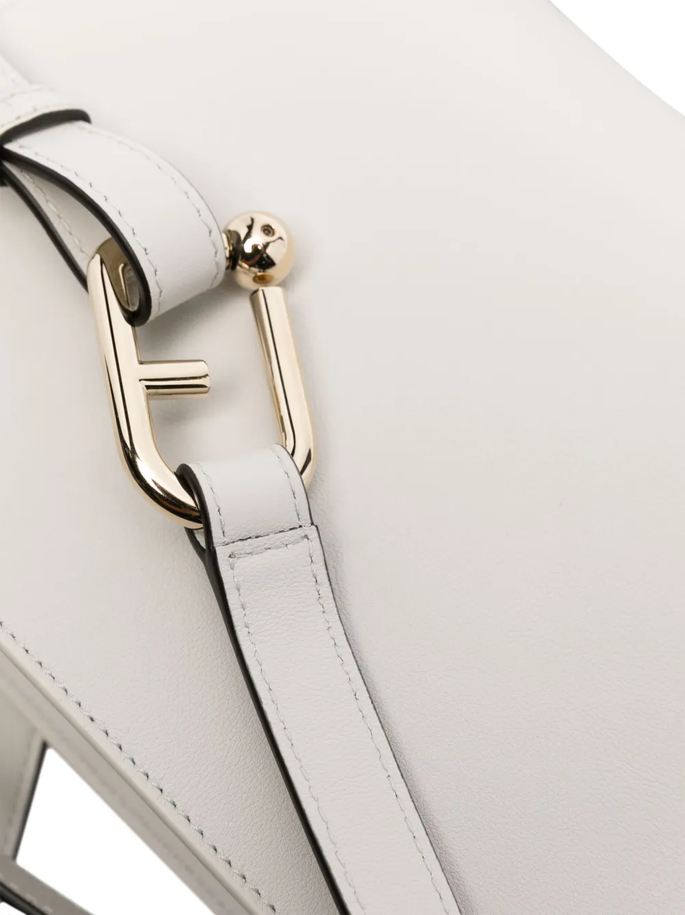 Furla Nuvola leren schoudertas Grijs