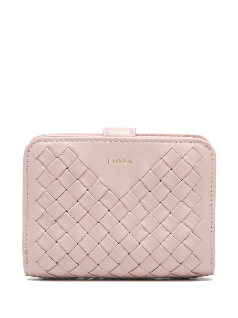 Furla Small Gerla Leather Wallet In Pink