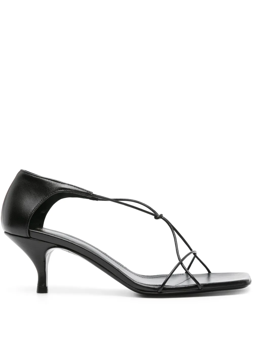 Totême Toteme Knot Sandals In Black