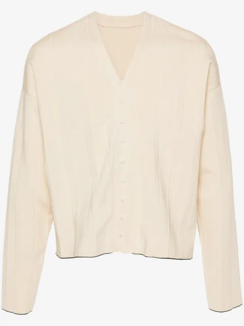 Jacquemus pleated ribbed cardigan