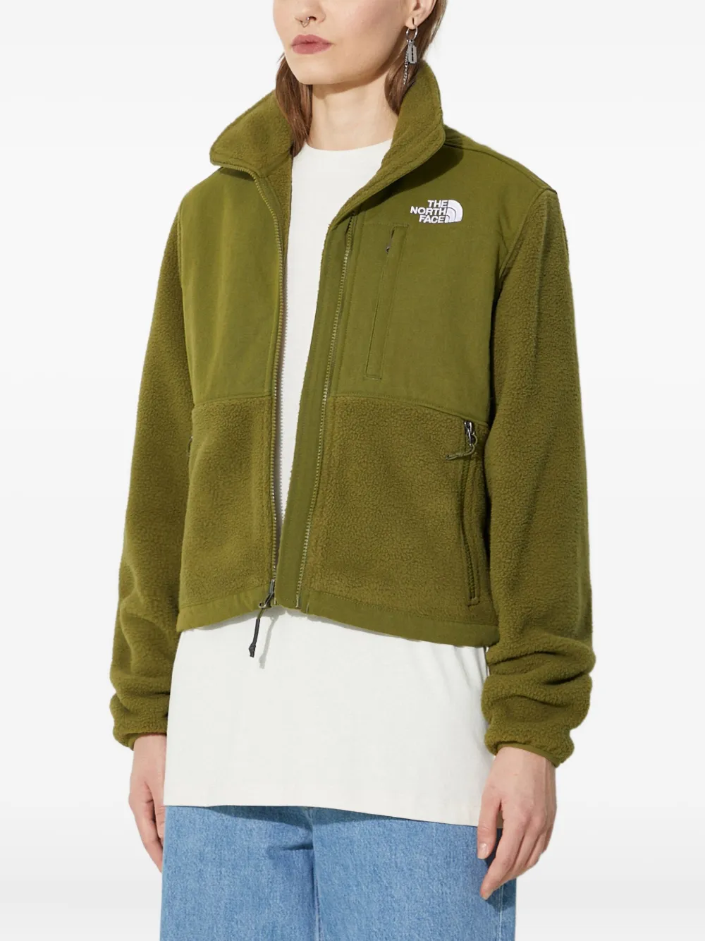 The North Face Denali fleece jack met rits Groen