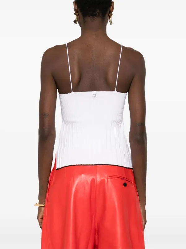 Jacquemus plissé-effect Top | White | FARFETCH