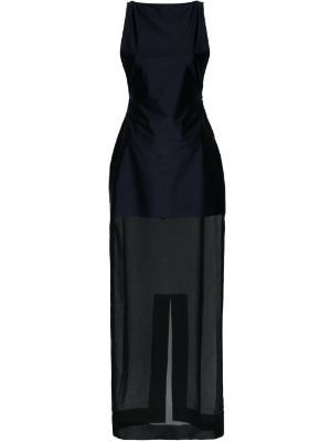 GenesinlifeShops Canada - Black 'Saudade' slip dress Jacquemus - versace  medusa renaissance leggings