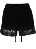 IRO Loreen crochet-knit shorts - Black