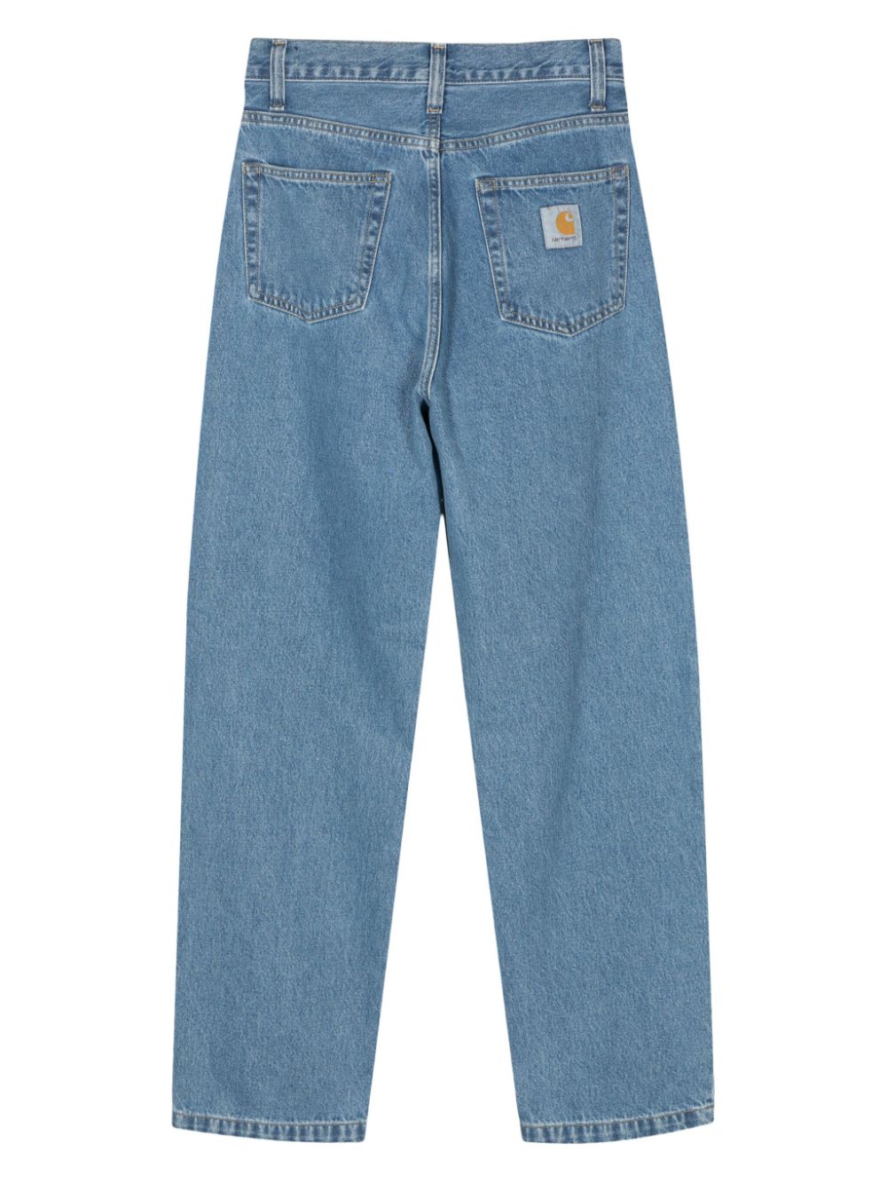 Carhartt WIP Landon mid waist jeans met toelopende pijpen Blauw