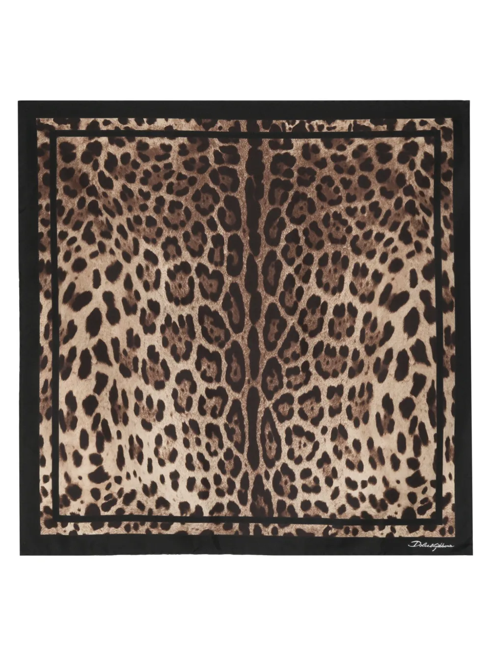Dolce & Gabbana Sjaal met luipaardprint Zwart