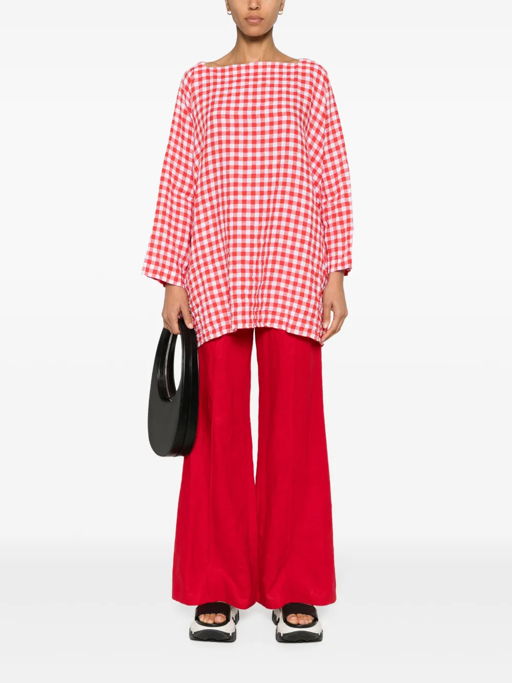 Daniela Gregis Blouse met gingham ruit - Rood