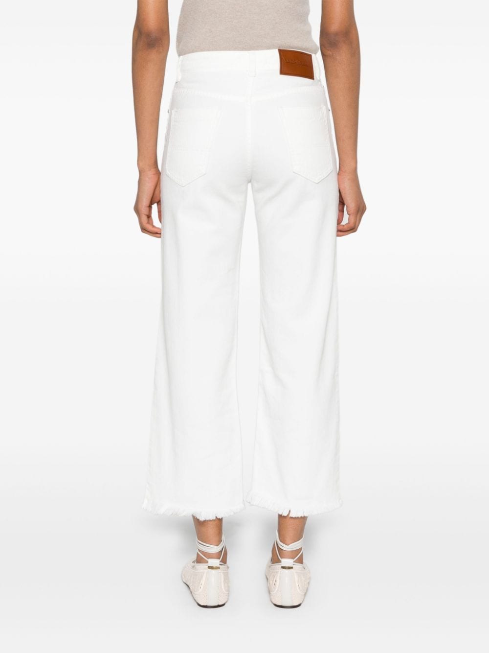 Shop Antonelli Salvatore Mid-rise Straight-leg Jeans In White