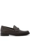 FENDI O’Lock leather loafers - Brown
