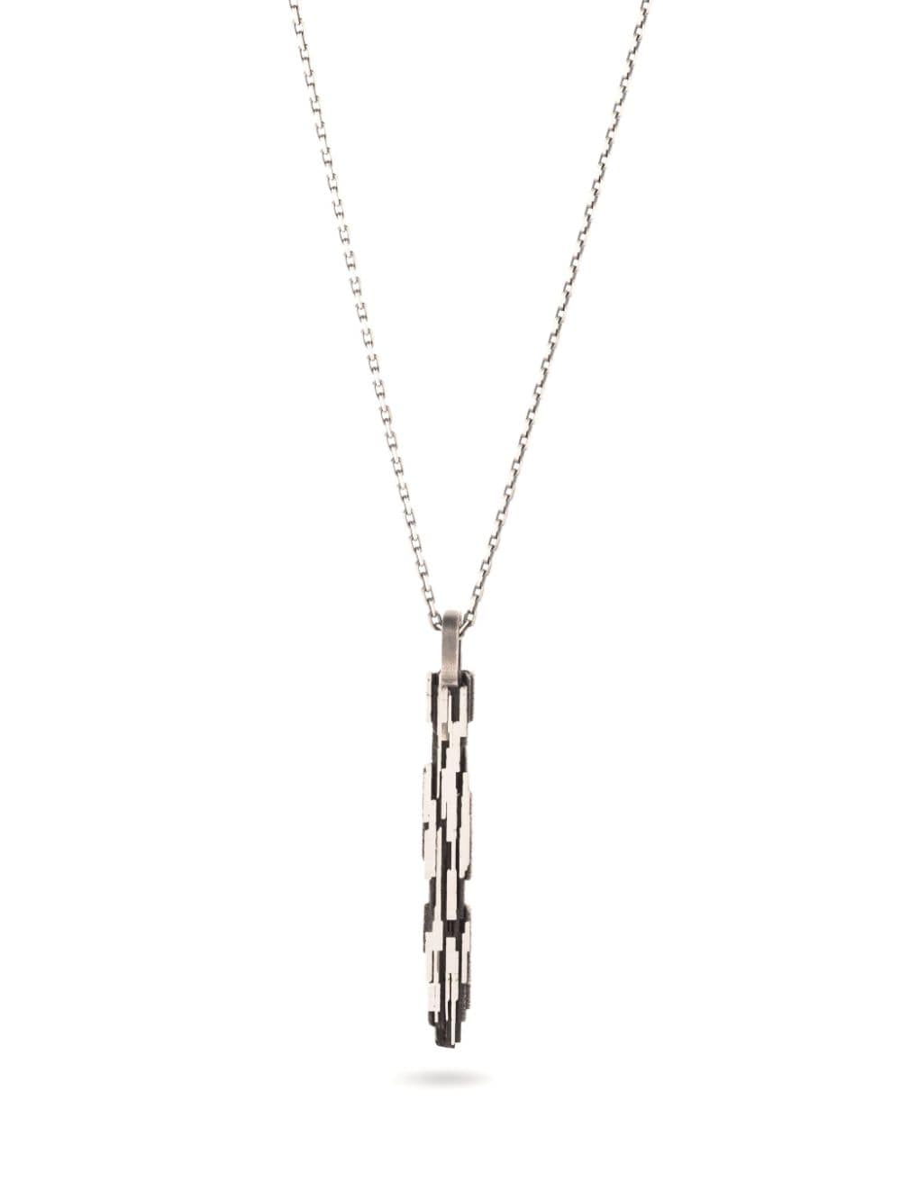 Mosais Ast-006 Pendant Necklace In Silver