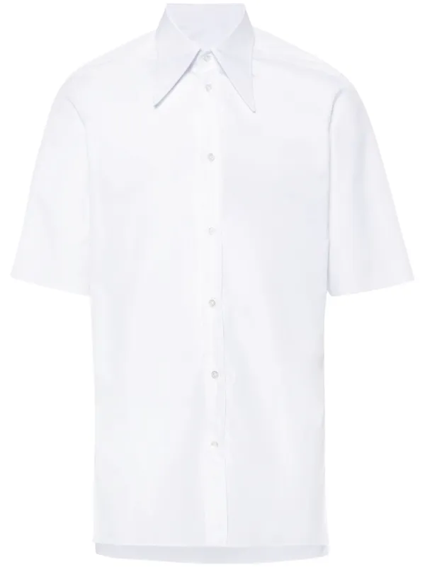 関税送料込★Maison Margiela ワイドスリーブシャツ Maison Margiela ショートスリーブ シャツ | ホワイト | FARFETCH JP